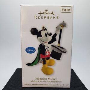 NIB Hallmark Keepsake Ornament: Magician Mickey, Mickey's Movie Mouseterpieces